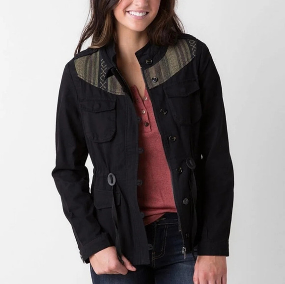 CoffeeShop Aztec Utility Canvas Jacket - Picture 1 of 12